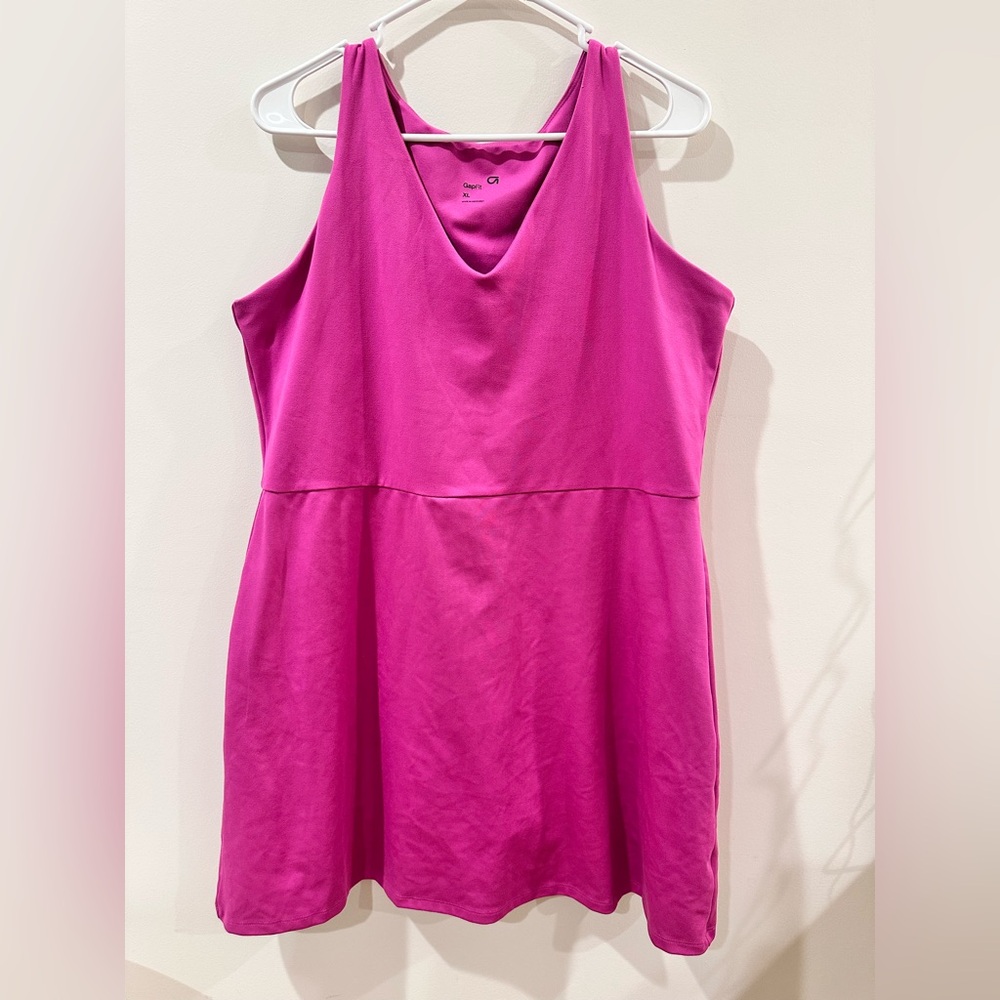 GAP Pink Sleeveless V-Neck Sundress